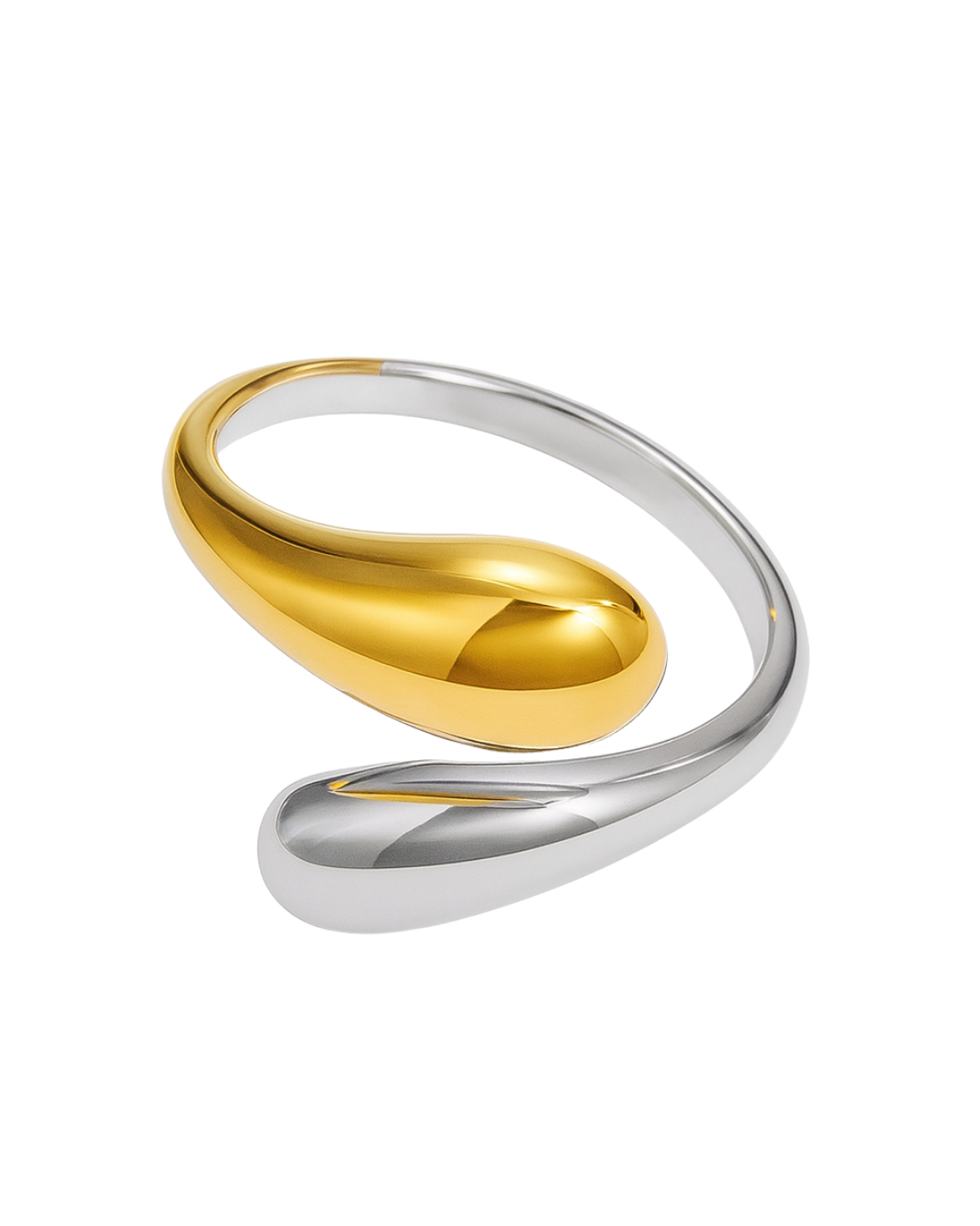 Anillo gotas abstractas