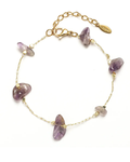 Pulsera piedras morado