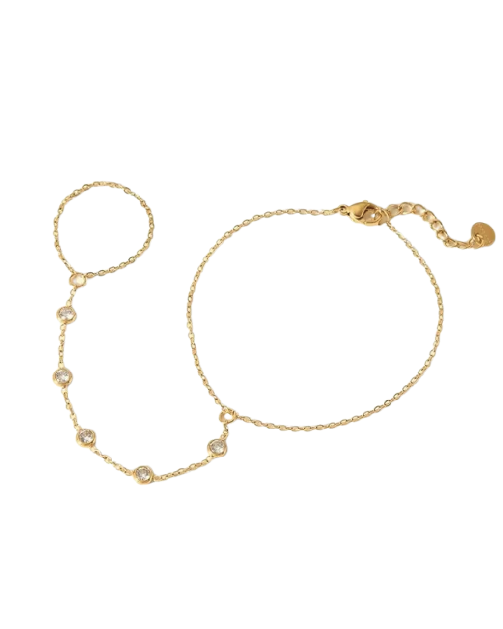 Anillo/pulsera con zirconias