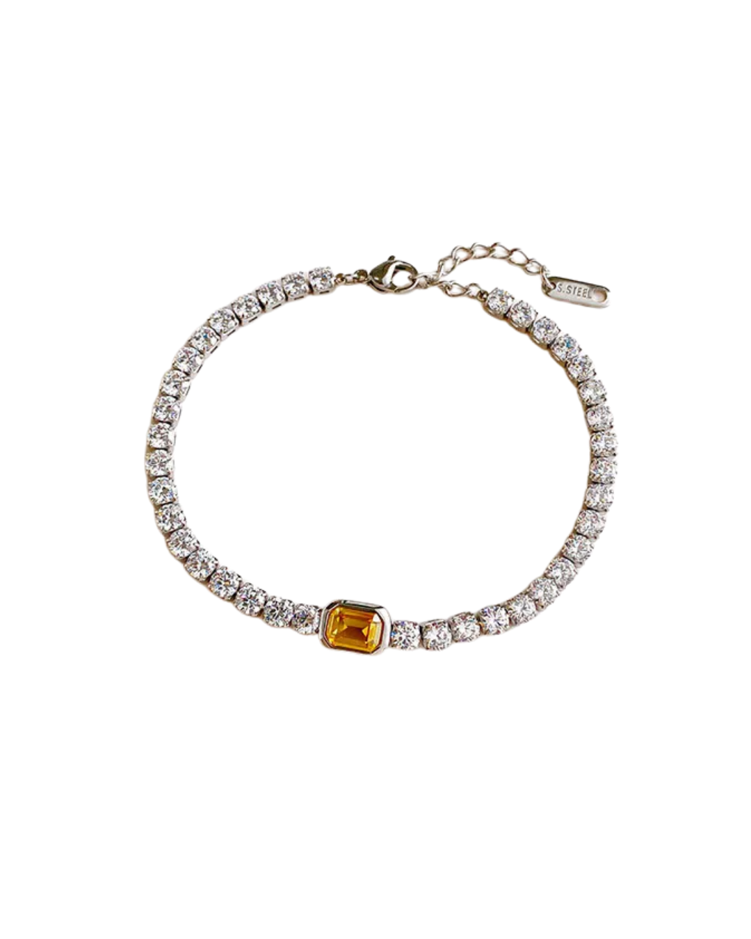 Pulsera zirconia amarilla