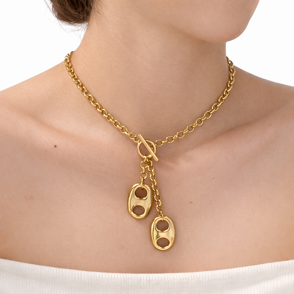 Collar pop tab dorado