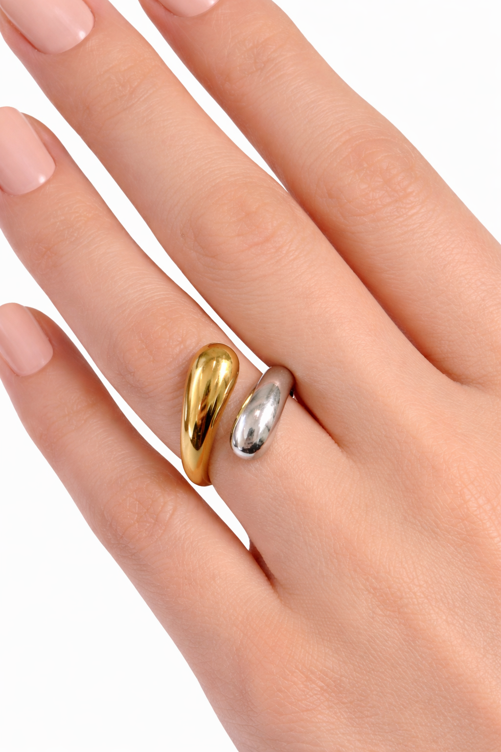 Anillo gotas abstractas