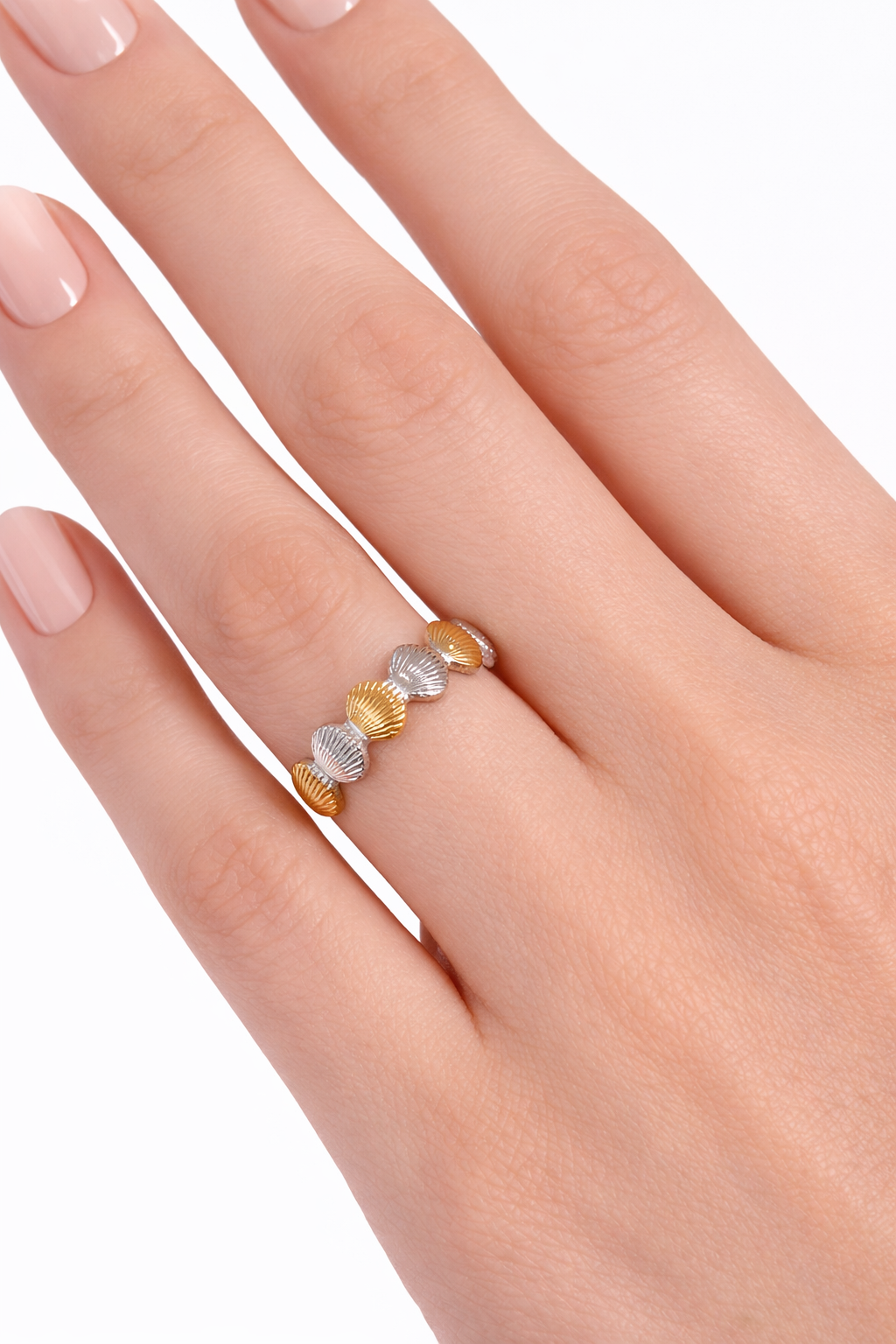 Anillo Conchitas Bicolor