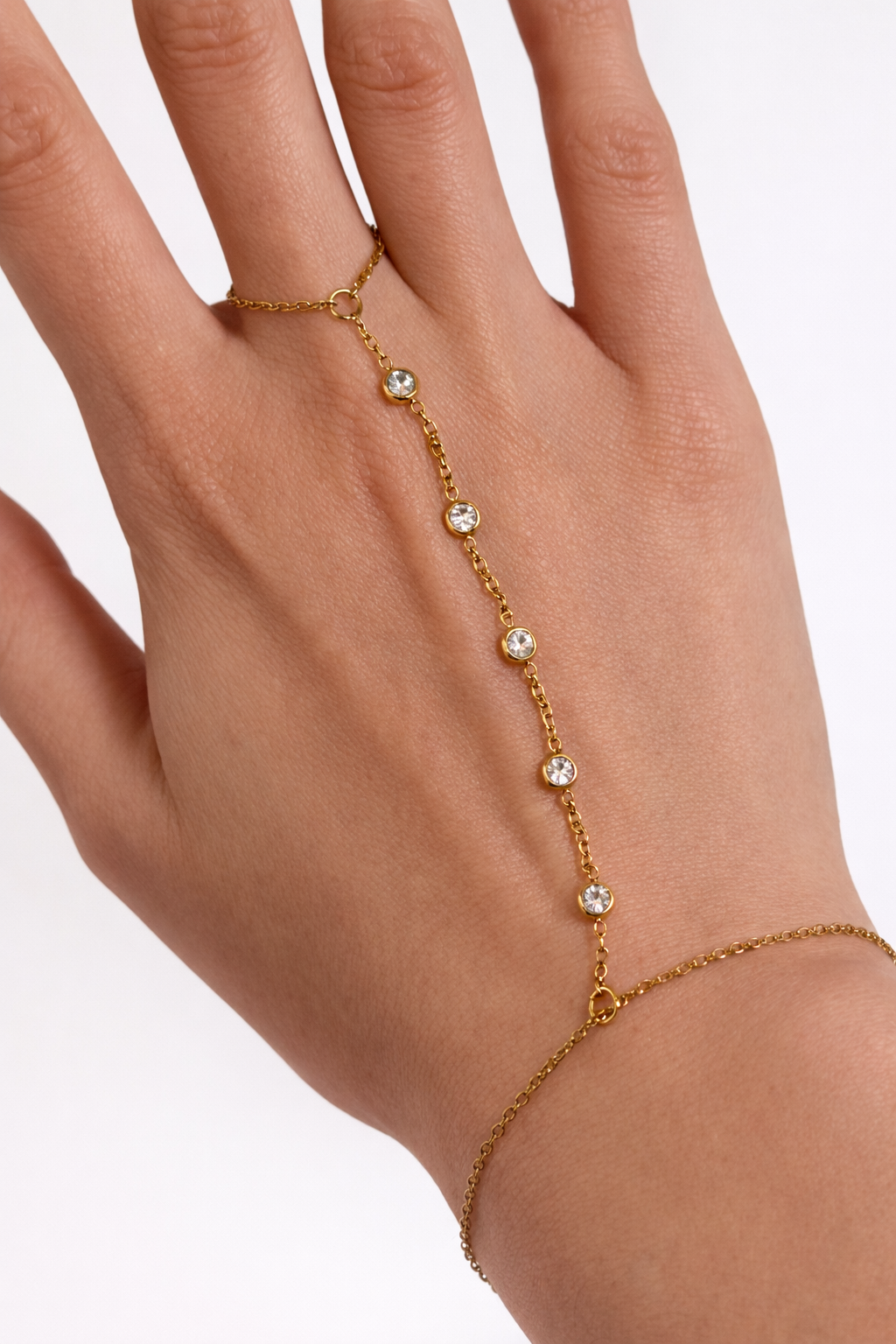 Anillo/pulsera con zirconias