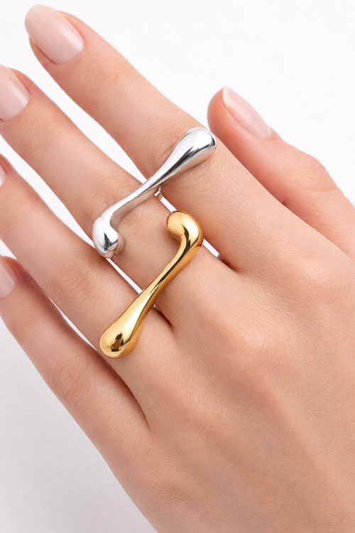 Anillo gota larga